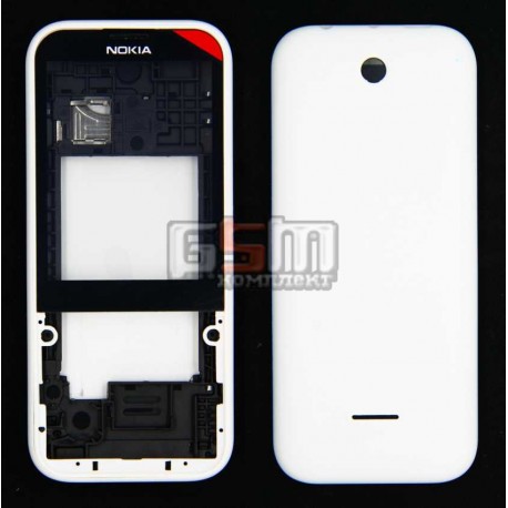 Корпус для Nokia 225 Dual Sim, белый Корпус для Nokia 225 Dual Sim, белый