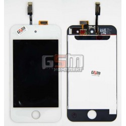 Дисплей для MP3-плеера Apple iPod Touch 4G, белый, с сенсорным экраном (дисплейный модуль) Дисплей для MP3-плеера Apple iPod Touch 4G, белый, с сенсорным экраном (дисплейный модуль)