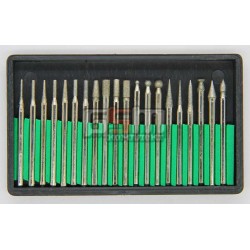 Набор шарошек алмазных Контрфорс 097820 штифт - 3мм 20шт Набор шарошек алмазных Контрфорс 097820 штифт - 3мм 20шт