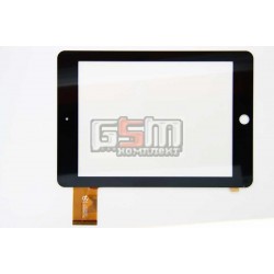 Тачскрин (сенсорный экран, сенсор) для китайского планшета 8, 50 pin, с маркировкой HK80DR2044, для Assistant, Lenovo-China, OEM, размер 206*145 мм, черный