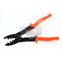 Кліщі для обтиску клем і зачистки дротів Yato YT-2254