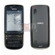 Корпус для Nokia 300 Asha, черный, high-copy