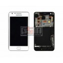Дисплей для Samsung I9100 Galaxy S2, білий, з передньою панеллю, з тачскріном, оригінал (переклеєне скло)