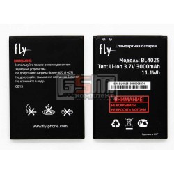 Аккумулятор BL4025 для Fly IQ4411, original, (Li-ion 3.7V 3000mAh), #200200160 Аккумулятор BL4025 для Fly IQ4411, original, (Li-ion 3.7V 3000mAh), #200200160