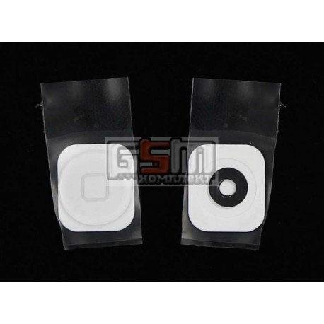 Пластик кнопки меню для Apple iPhone 5, белый