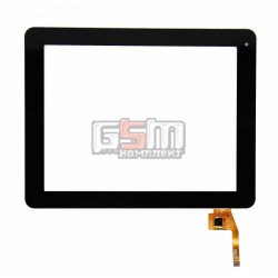 Тачскрин (сенсорный экран, сенсор) для китайского планшета 9.7, 12 pin, с маркировкой F0321, X Raece 0371-V03-A, X Raece 0371-V03-B, для Prestigio MultiPad PMP5597D RF DUO, размер 236*183, черный