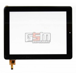 Тачскрин (сенсорный экран, сенсор) для китайского планшета 9.7, 12 pin, с маркировкой PB97DR8355, для Saturn ST-TPC9702, размер 237*185, черный