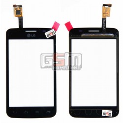 Тачскрин для LG E445 Optimus L4 Dual SIM, черный