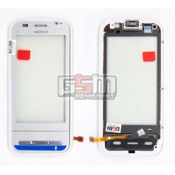 Тачскрин для Nokia C6-00, белый, с передней панелью Тачскрин для Nokia C6-00, белый, с передней панелью