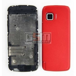 Корпус для Nokia 5230, красный, China quality ААА
