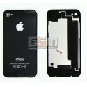Задняя панель корпуса для iPhone 4S, черная, с компонентами, High quality