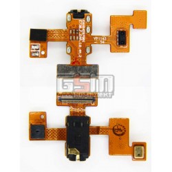 Коннектор handsfree для LG E730 Optimus Sol, со шлейфом, с микрофоном Коннектор handsfree для LG E730 Optimus Sol, со шлейфом, с микрофоном