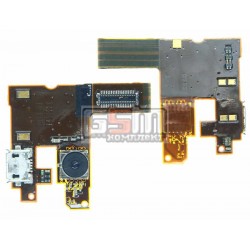 Шлейф для Nokia 6500c, динамика, коннектора зарядки, с камерой, с компонентами Шлейф для Nokia 6500c, динамика, коннектора зарядки, с камерой, с компонентами