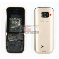 Корпус для Nokia C2-01, светло-золотистый, high-copy
