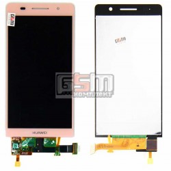 Дисплей для Huawei Ascend P6-U06, розовый, с сенсорным экраном (дисплейный модуль) Дисплей для Huawei Ascend P6-U06, розовый, с сенсорным экраном (дисплейный модуль)