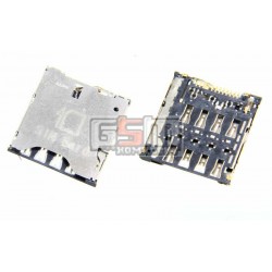 Коннектор SIM-карты для HTC A620e Windows Phone 8S, C520e One SV, T326e Desire SV, T528d One SC, T528t One SV; Alcatel One Touch Коннектор SIM-карты для HTC A620e Windows Phone 8S, C520e One SV, T326e Desire SV, T528d One SC, T528t One SV; Alcatel One Touch