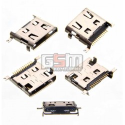 Коннектор зарядки для китайского телефона, универсальный, 12 pin