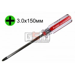 Отвертка крестовая Pro'sKit 89122B, PH3, 150 мм