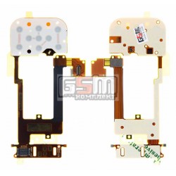 Шлейф для Nokia 2220s, межплатный оригинал, с компонентами, с верхним клавиатурным модулем