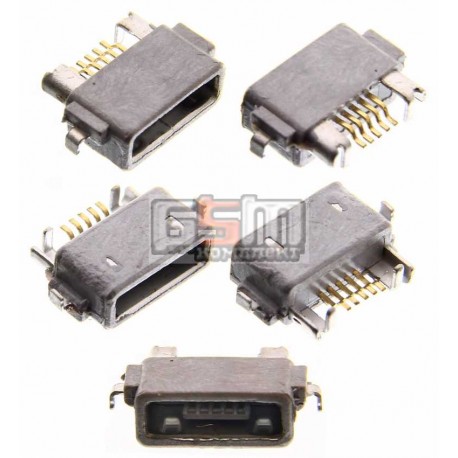 Коннектор зарядки для Sony Ericsson ST18i, WT18, WT19; Sony C6602 L36h Xperia Z, C6603 L36i Xperia Z, LT25i Xperia V, LT26W Xper