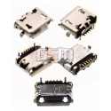 Коннектор зарядки Micro-USB для LG BL20, GD510, GS290, GS500, GT505, GT540, GW520, P500, P970 Optimus Black, 5 pin, тип-B