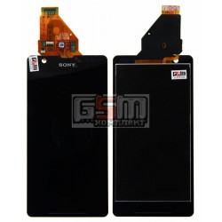 Дисплей для Sony C5502 M36h Xperia ZR, C5503 M36i Xperia ZR, черный, original (PRC), с сенсорным экраном (дисплейный модуль)