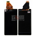Дисплей для Sony C5502 M36h Xperia ZR, C5503 M36i Xperia ZR, черный, с сенсорным экраном (дисплейный модуль), original (PRC)