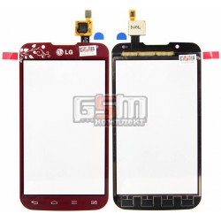 Тачскрин для LG P715 Optimus L7 II, красный, la fleur Тачскрин для LG P715 Optimus L7 II, красный, la fleur