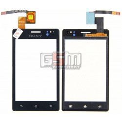 Тачскрин для Sony ST27i Xperia Go , черный Тачскрин для Sony ST27i Xperia Go , черный