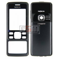 Корпус для Nokia 6300, чорний, China quality ААА, з клавіатурою