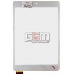 Тачскрин (сенсорный экран, сенсор) для китайского планшета 7.85, 40 pin, с маркировкой LT80028A0, для Pixus Play Seven 7.85, размер 197*132 мм, белый