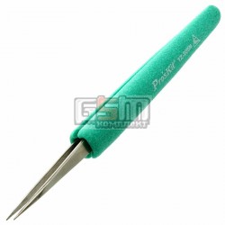 Пинцет монтажный Pro'sKit TZ-205N, антистатический, прямой, 140 мм