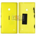 Задняя панель корпуса для Nokia 520 Lumia, 525 Lumia, желтая, с боковыми кнопками