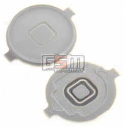 Пластик кнопки меню для Apple iPhone 3G, iPhone 3GS, iPhone 4, белый