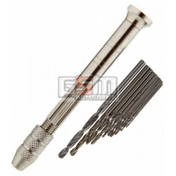 Мини-дрель ручная + 10 сверел