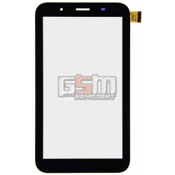 Тачскрин (сенсорный экран, сенсор) для китайского планшета 7, 39 pin, с маркировкой T70039A1/E1_FPC, PG70086B1_FPC, для Globex GU7080C, Globex GU708C, размер 186*104 мм, черный