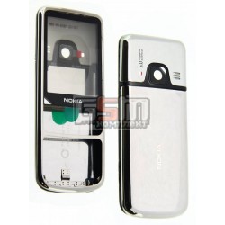 Корпус для Nokia 6700c, High quality, сріблястий