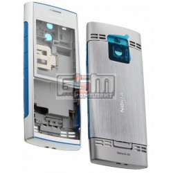 Корпус для Nokia X2-00, High quality, сріблястий