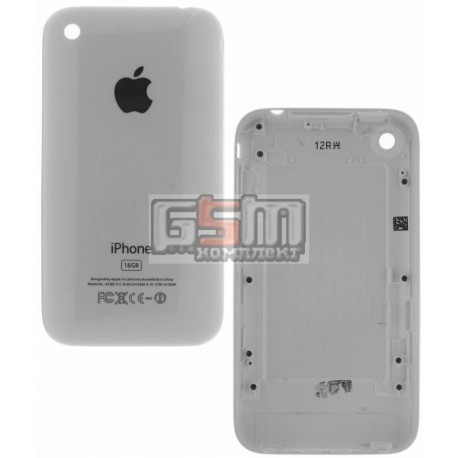 Задняя панель корпуса для мобильного телефона Apple iPhone 3GS, белый, копия AAA, 16 GB