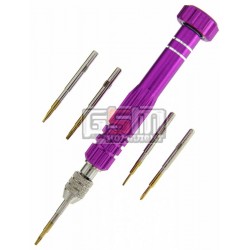 Набор отверток Aida AD-910 (T5, T6, ph000 1мм, минус 2мм, Pentalobe 0.8 (iphone)