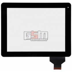 Тачскрин (сенсорный экран, сенсор) для китайского планшета 9.7, 50 pin, с маркировкой E-C97004-03, для Globex GU903С BT, размер 239*183 mm, камера в верхней справа, черный