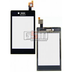 Тачскрин для Sony ST23i Xperia Miro, черный Тачскрин для Sony ST23i Xperia Miro, черный