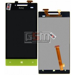 Дисплей для HTC A620e Windows Phone 8S, зеленый, с сенсорным экраном (дисплейный модуль)