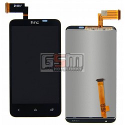 Дисплей для HTC T328d Desire VC, чорний, з сенсорним екраном (дисплейний модуль)