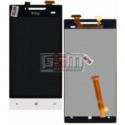 Дисплей для HTC A620e Windows Phone 8S, білий, з сенсорним екраном (дисплейний модуль)