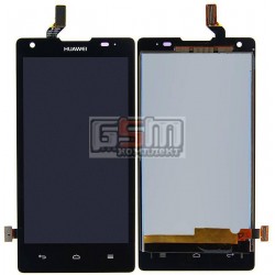 Дисплей для Huawei Ascend G700-U10, черный, с сенсорным экраном (дисплейный модуль) Дисплей для Huawei Ascend G700-U10, черный, с сенсорным экраном (дисплейный модуль)