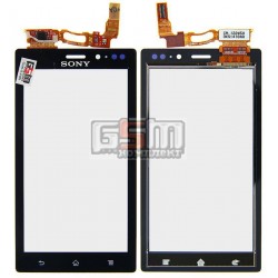 Тачскрин для Sony MT27i Xperia Sola, черный Тачскрин для Sony MT27i Xperia Sola, черный