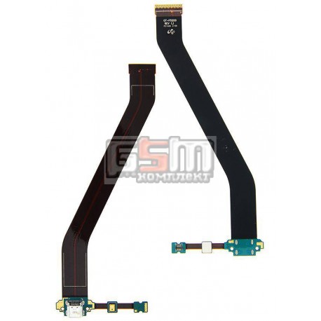 Шлейф для Samsung P5200 Galaxy Tab3, P5210 Galaxy Tab3, коннектора зарядки, с компонентами