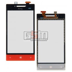 Тачскрин для HTC A620e Windows Phone 8S, оранжевый Тачскрин для HTC A620e Windows Phone 8S, оранжевый