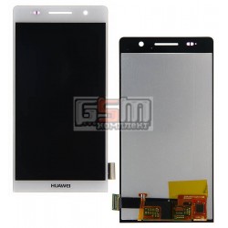 Дисплей для Huawei Ascend P6-U06, белый, с сенсорным экраном (дисплейный модуль) Дисплей для Huawei Ascend P6-U06, белый, с сенсорным экраном (дисплейный модуль)